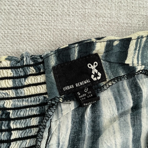 Urban renewal recycled zip up tube top - Picture 2 of 3